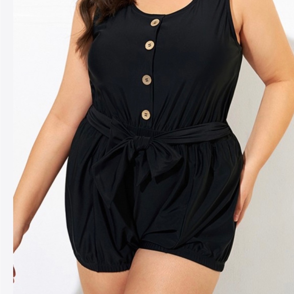 Black Romper Swimsuit